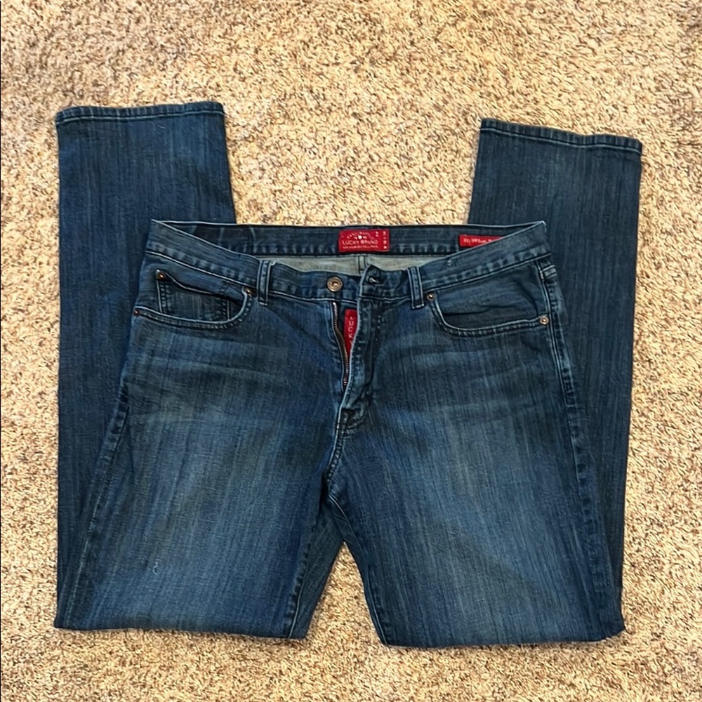 Lucky brand blue jeans, 36X 34